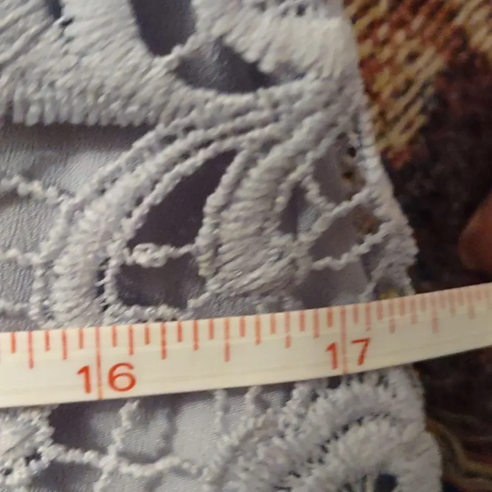 Banana Republic‎ size 0 sleeveless pastel blue lace feminine dress zip back